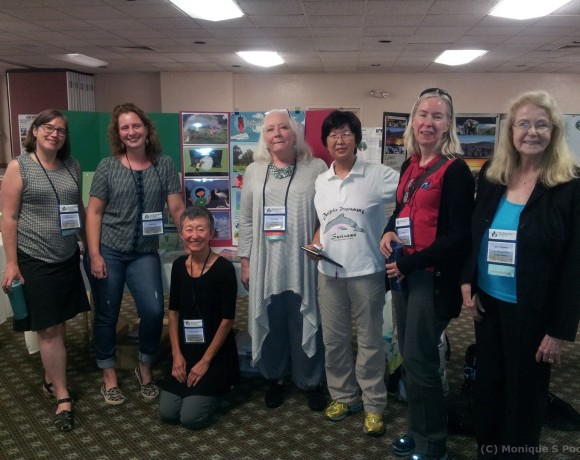 (from L to R) Lisa Gardiner, Carola Poleij, Nasa Program Manager Ming-Yin Wei, Lynne Hehr, Stellar Tsang, Lin Chambers and International Program Coordinator Lyn Wigbels